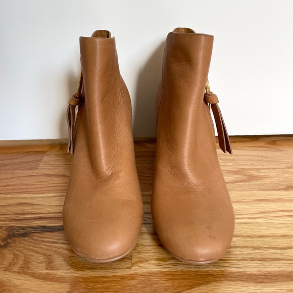 See by Chloe Sueded Leather Square Toe Booties - Picture 2 of 10